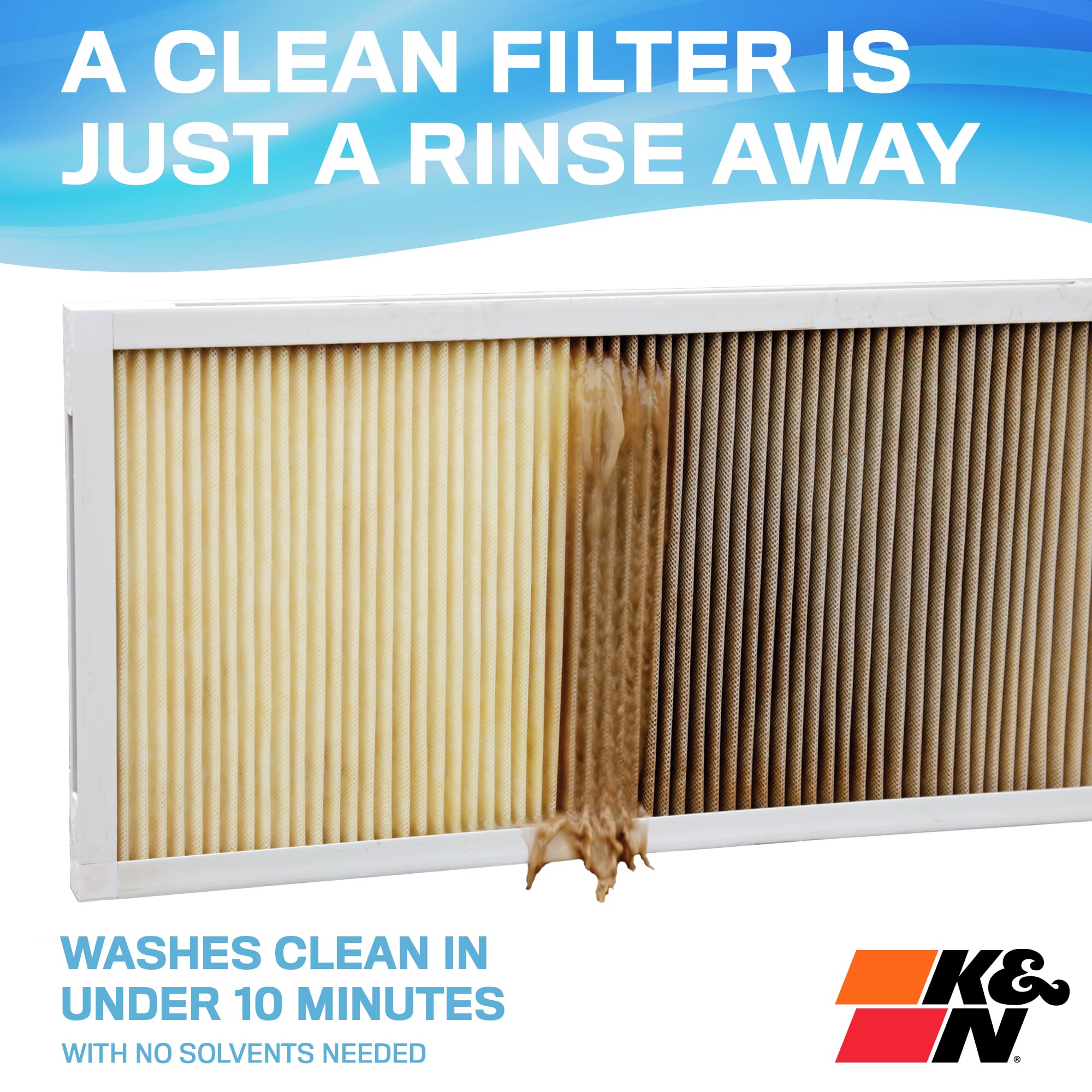 K&N 14x30x1 HVAC Furnace Air Filter, Lasts a Lifetime, Washable, Merv 11, the Last HVAC Filter You Will Ever Buy, Breathe Safely at Home or in the Office, HVC-11430 - Image 3