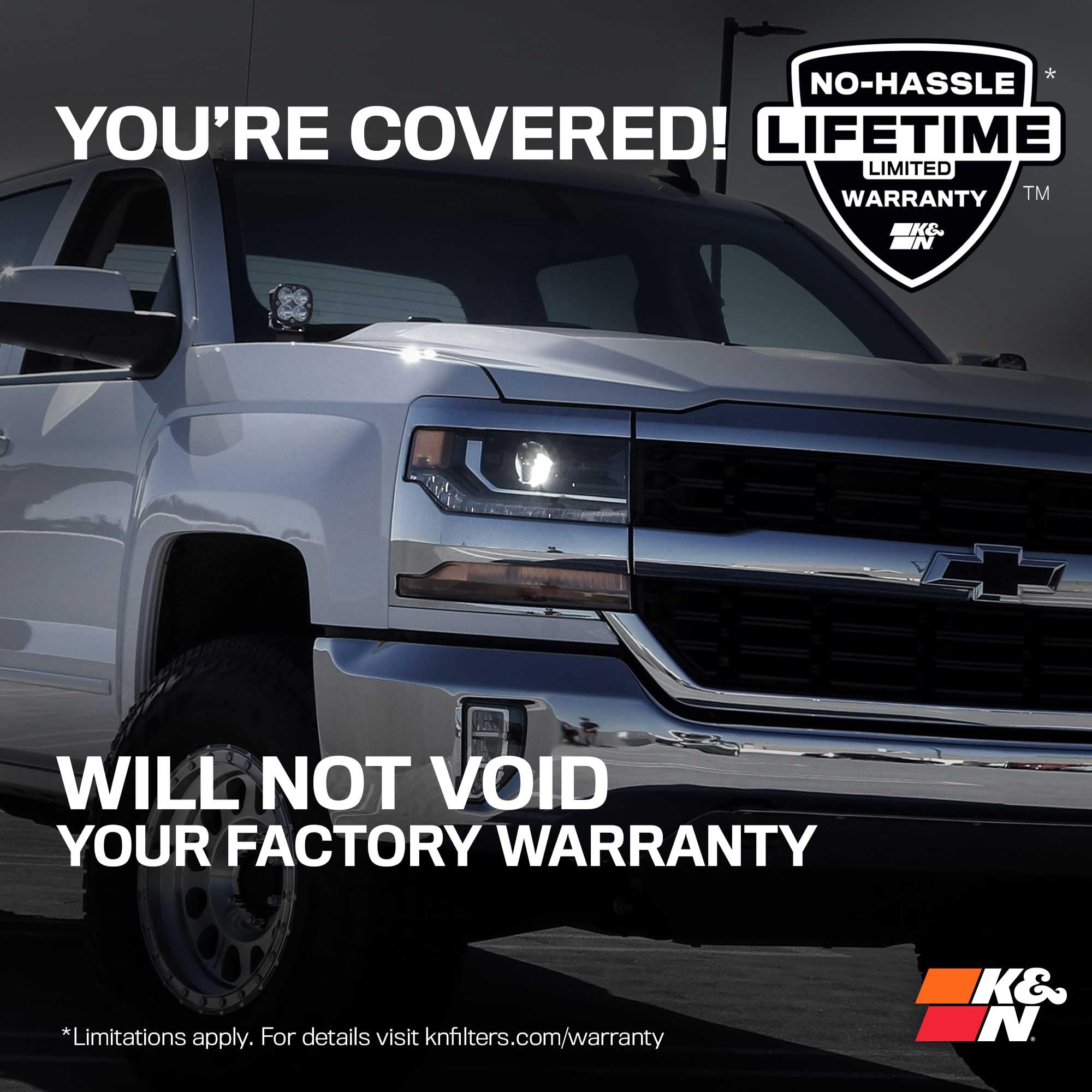 K&N Cold Air Intake System: High-Flow Air Filter, Increase Performance & Towing: Compatible with 1996-2000 (C2500 & SELECT MODELS), 57-3013-2 - Image 9