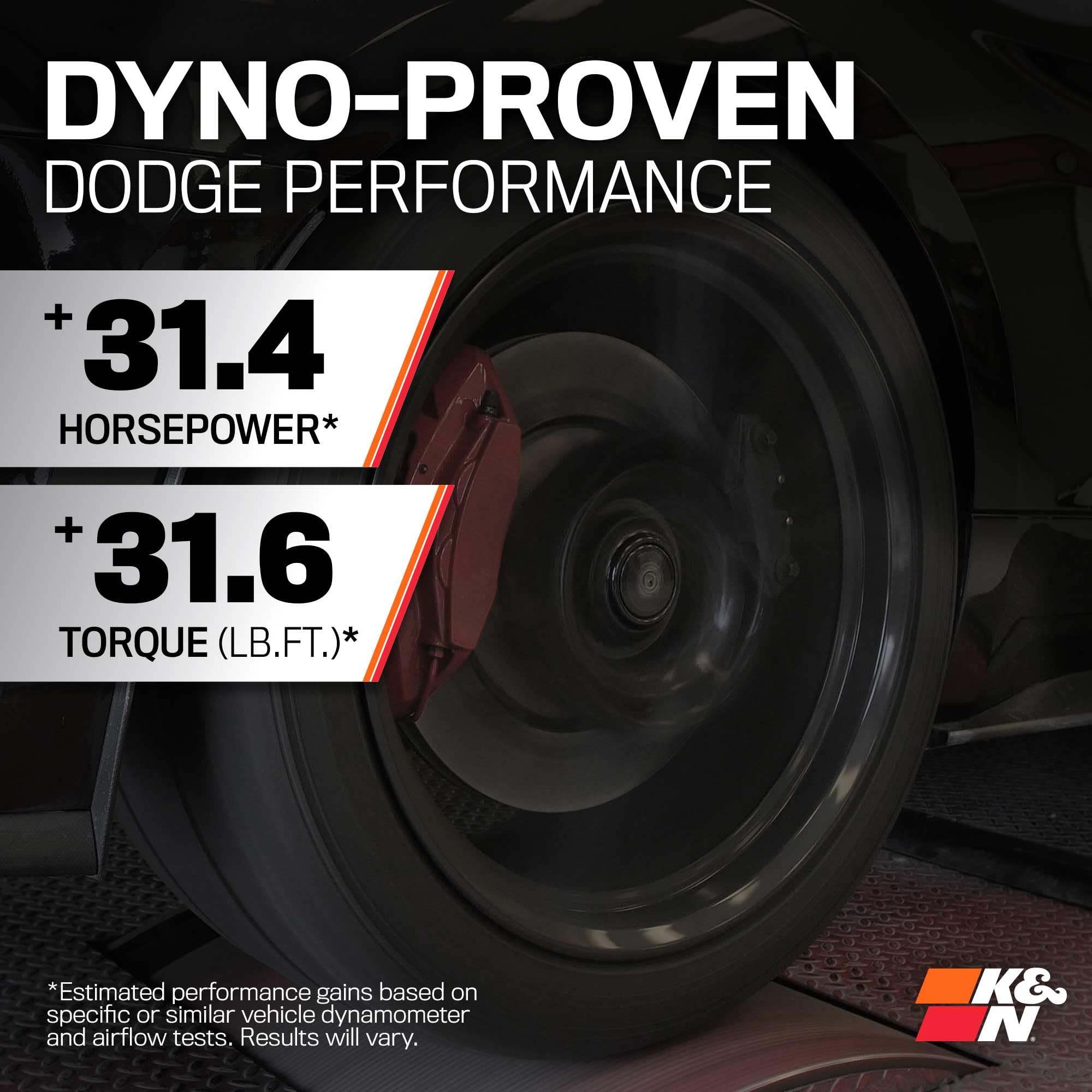 K&N Cold Air Intake System: High-Flow Air Filter, Increase Performance & Acceleration: Compatible with 2005-2019 Crysler/Dodge: 300C, Challenger, Charger, Magnum, 57-1542 - Image 3