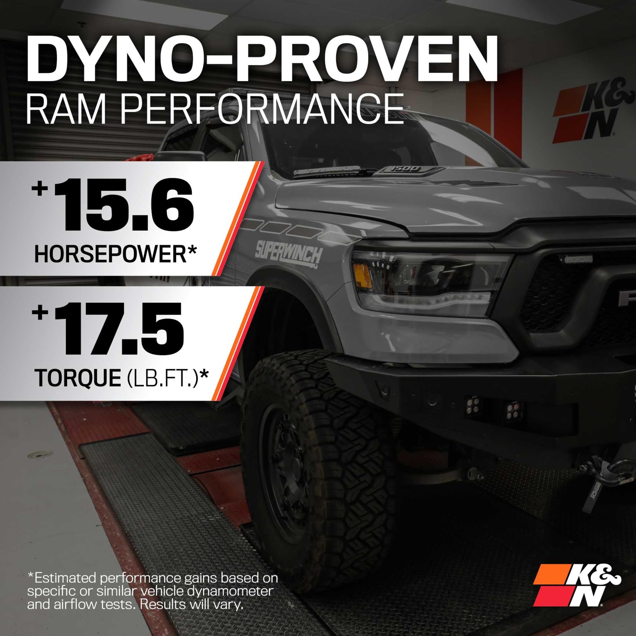 K&N Cold Air Intake System: High-Flow Air Filter, Increase Performance & Towing: Compatible with 2009-2023 RAM/DODGE 1500 Classic, 1500, 2500, 3500, 63-1561 - Image 3