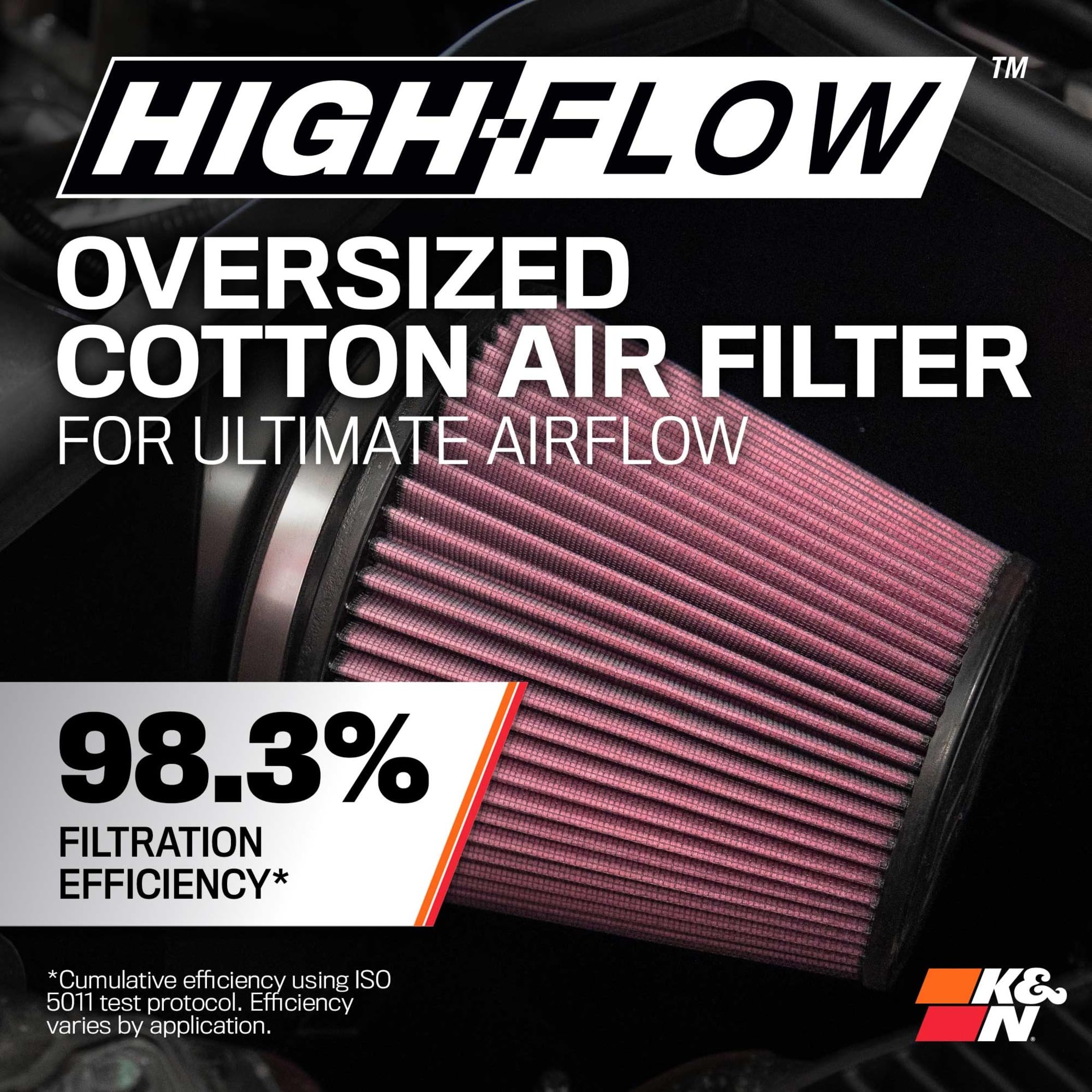 K&N Cold Air Intake System: High-Flow Air Filter, Increase Performance & Towing: Compatible with 2009-2023 RAM/DODGE 1500 Classic, 1500, 2500, 3500, 63-1561 - Image 4