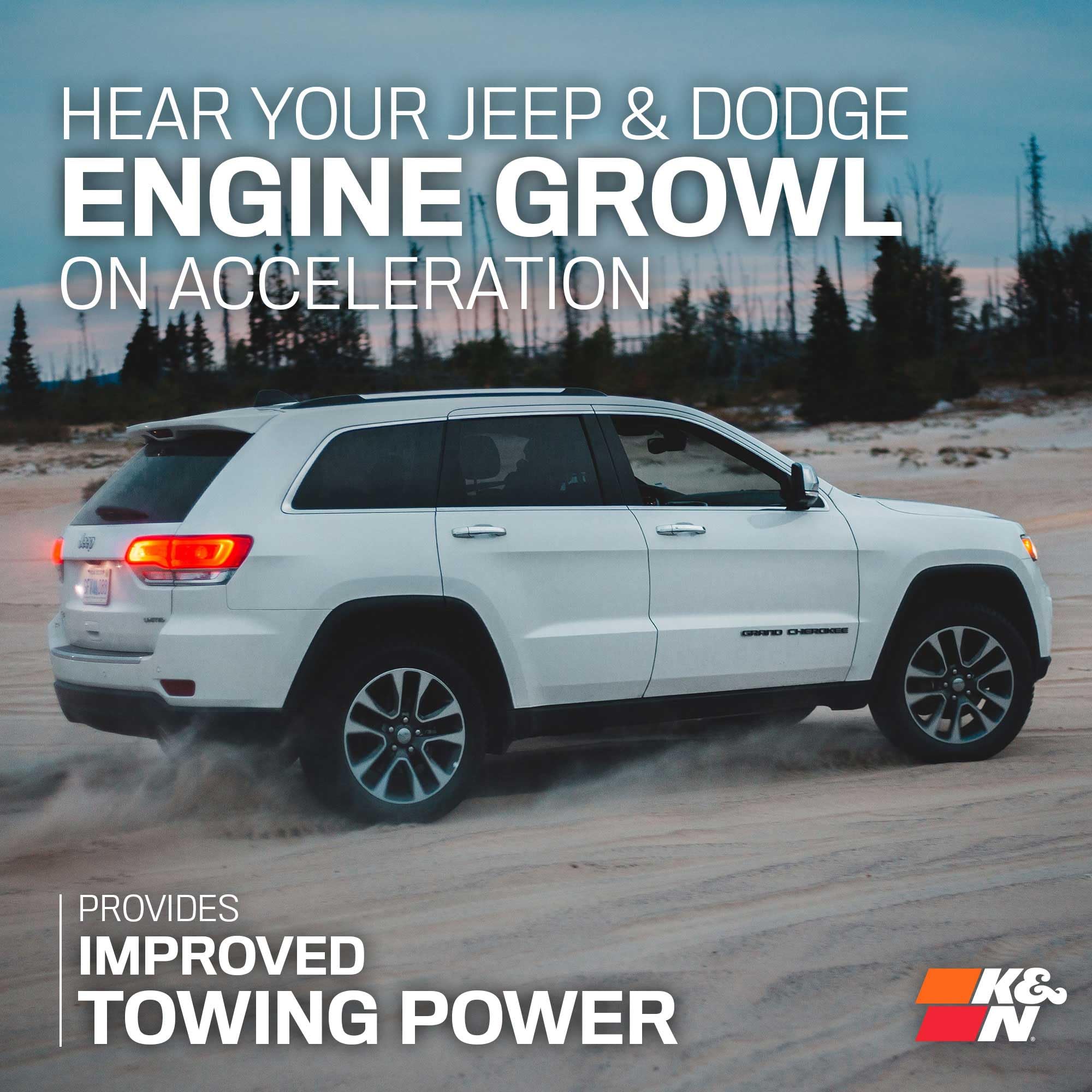 K&N Cold Air Intake System: High-Flow Air Filter, Increase Performance & Towing: Compatible with 2011-2025 Dodge/Jeep Durango, Grand Cherokee, 63-1563 - Image 7