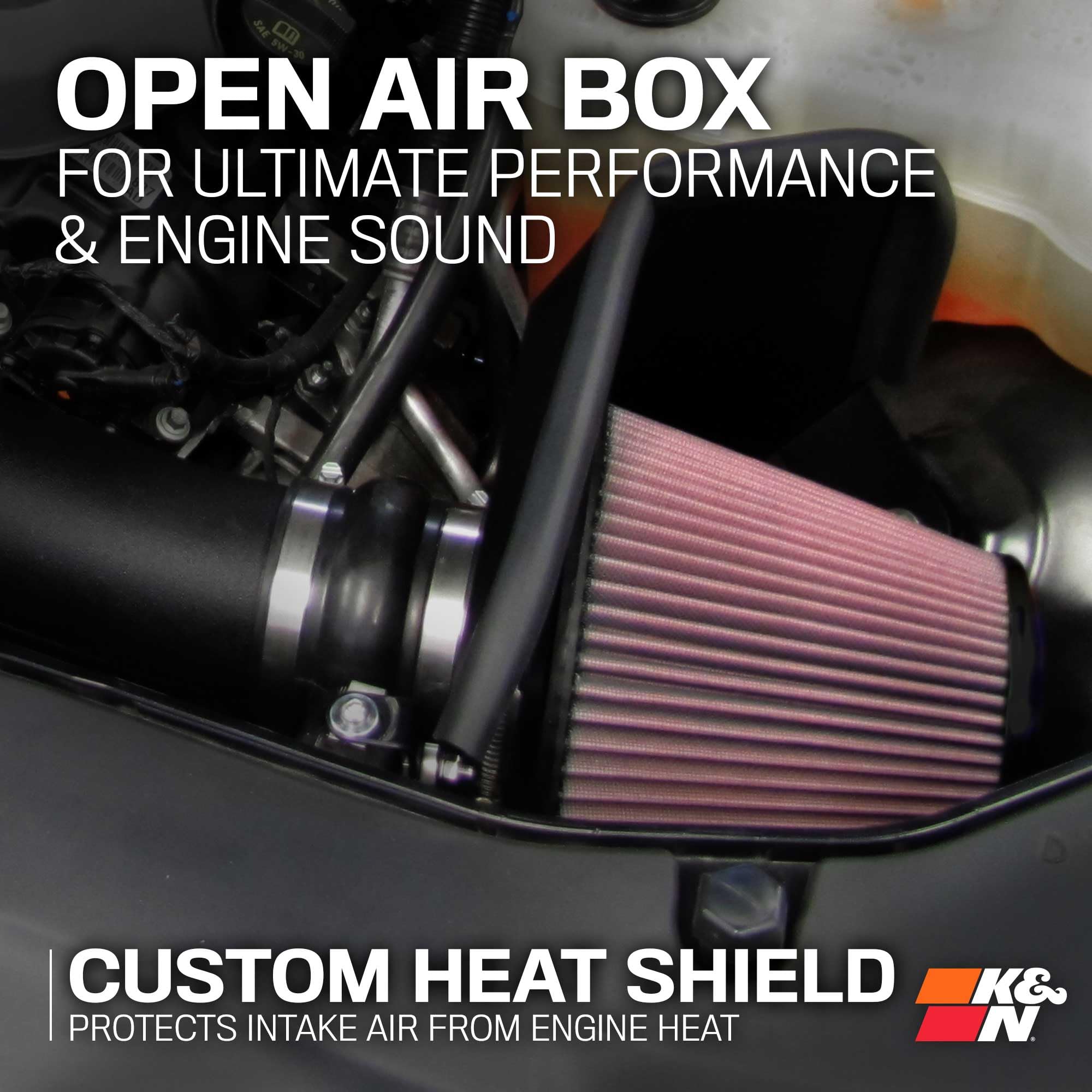 K&N Cold Air Intake System: High-Flow Air Filter, Increase Performance & Acceleration: Compatible with 2011-2023 CHRYSLER/DODGE, 300, 300C, Challenger, Charger, 63-1564 - Image 6