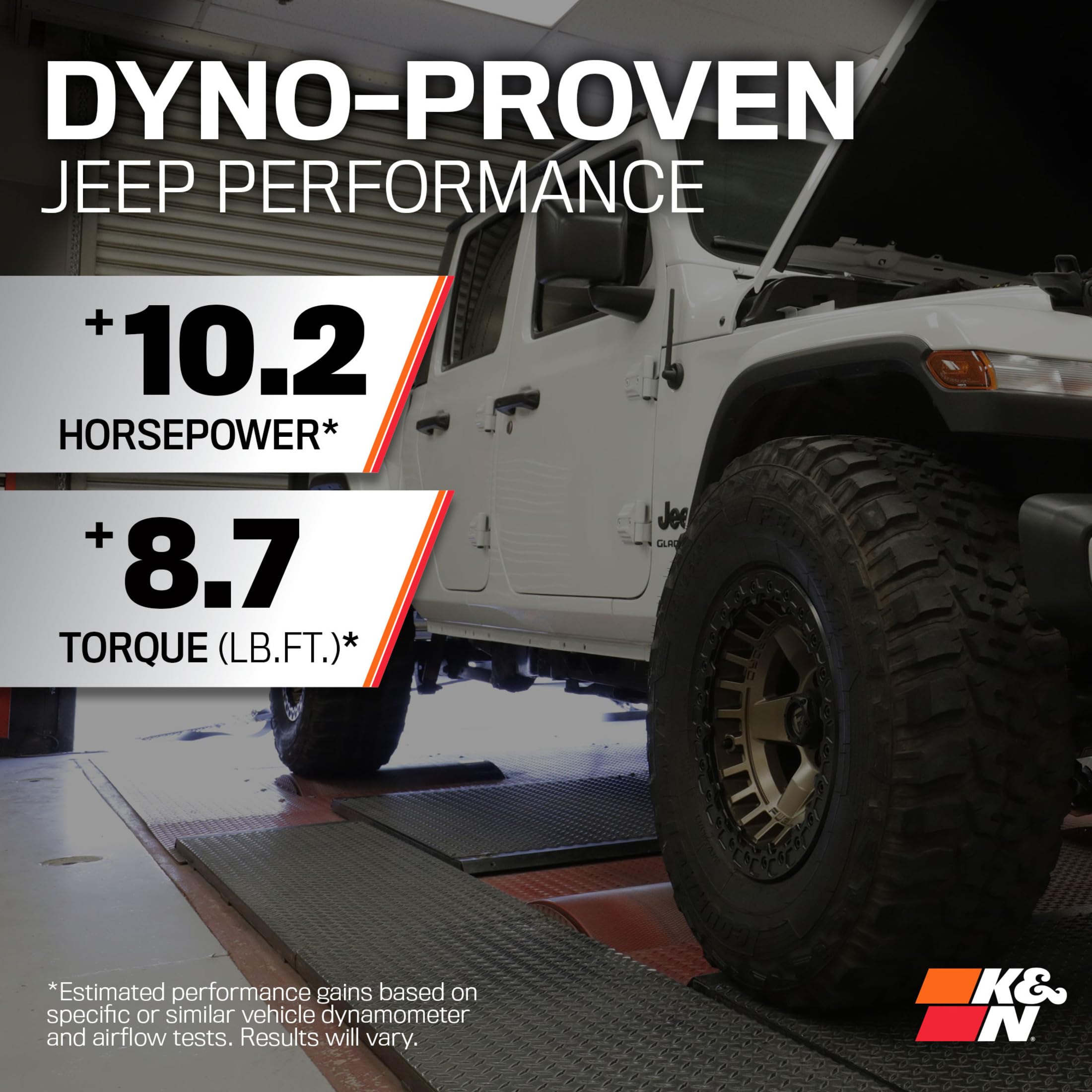 K&N Cold Air Intake System: High-Flow Air Filter, Increase Performance & Towing: Compatible with 2012-2018 JEEP: Wrangler, Wrangler JK, 77-1566KP - Image 3