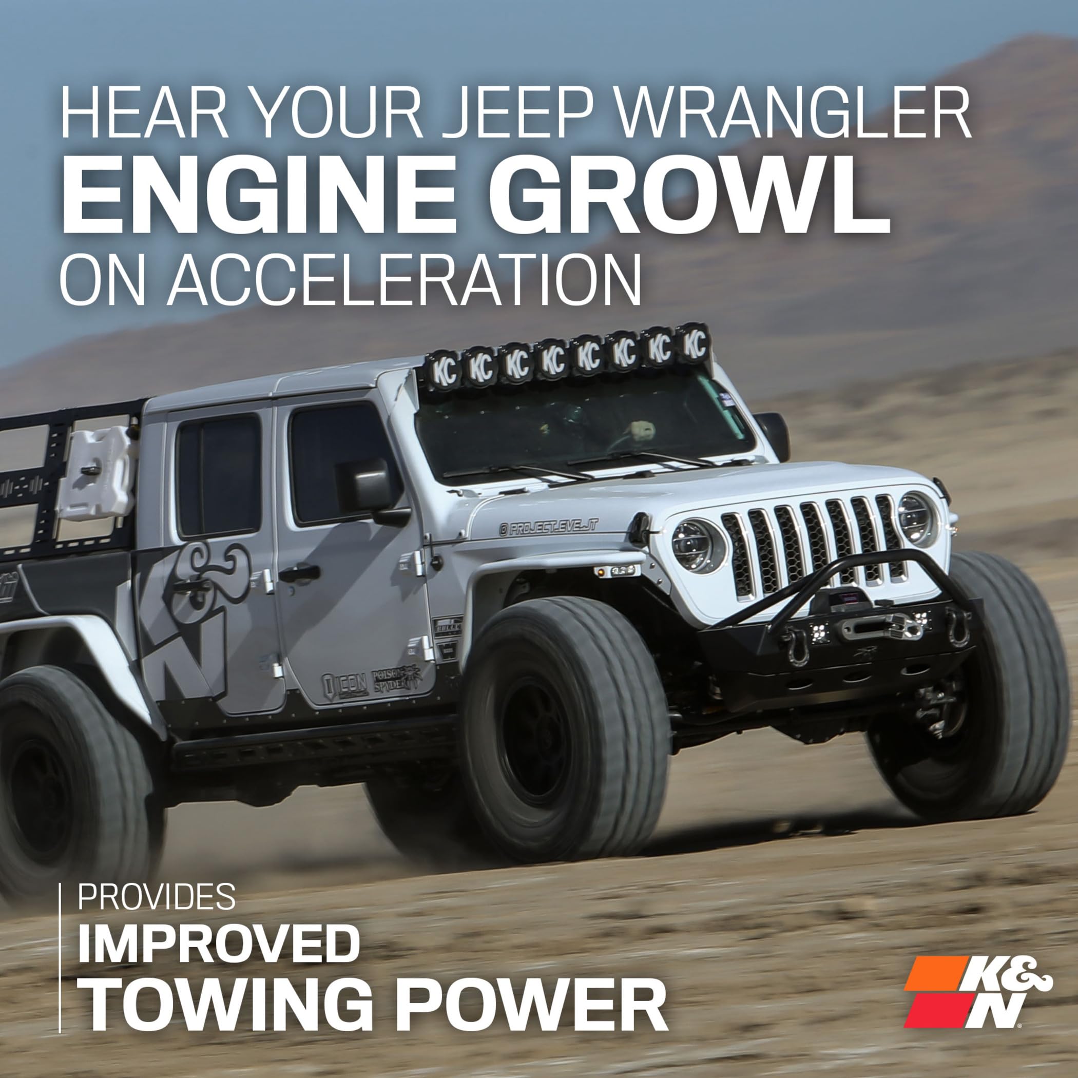 K&N Cold Air Intake System: High-Flow Air Filter, Increase Performance & Towing: Compatible with 2012-2018 JEEP: Wrangler, Wrangler JK, 77-1566KP - Image 8