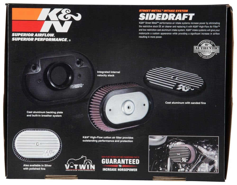 K&N Cold Air Intake System: High-Flow Air Filter, Increase Performance & Acceleration: Compatible with 2008-2017 Harley Davidson: (See Product Description for Select Models), RK-3952 - Image 3