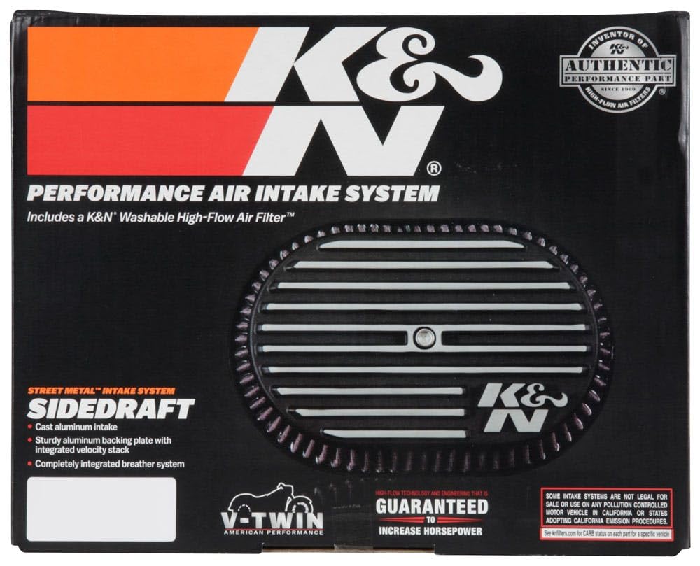 K&N Cold Air Intake System: High-Flow Air Filter, Increase Performance & Acceleration: Compatible with 2008-2017 Harley Davidson: (See Product Description for Select Models), RK-3952 - Image 8