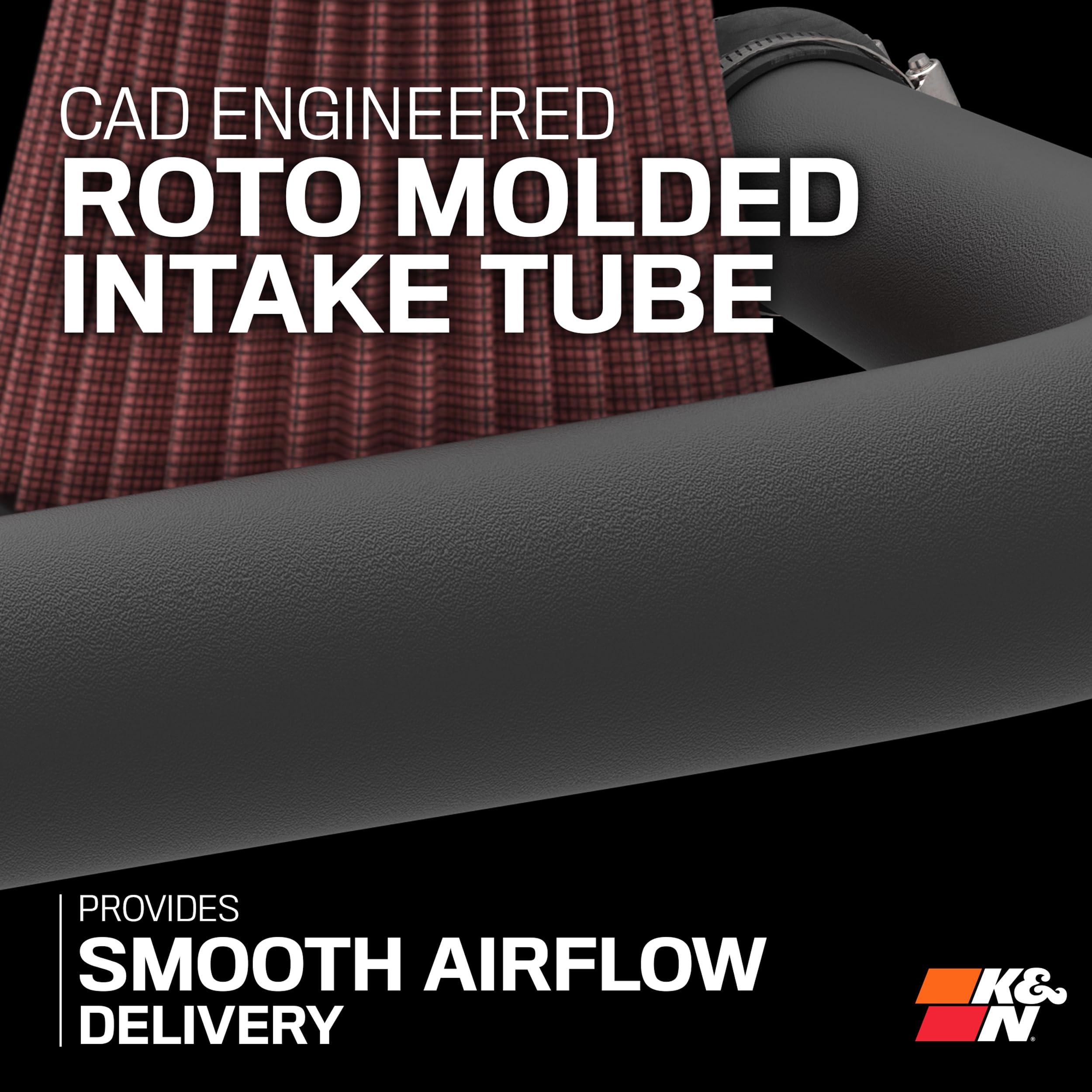 K&N Cold Air Intake System: High-Flow Air Filter, Increase Performance & Towing: Compatible with 1999-2004 Jeep: Grand Cherokee, 57-1513-1 - Image 5