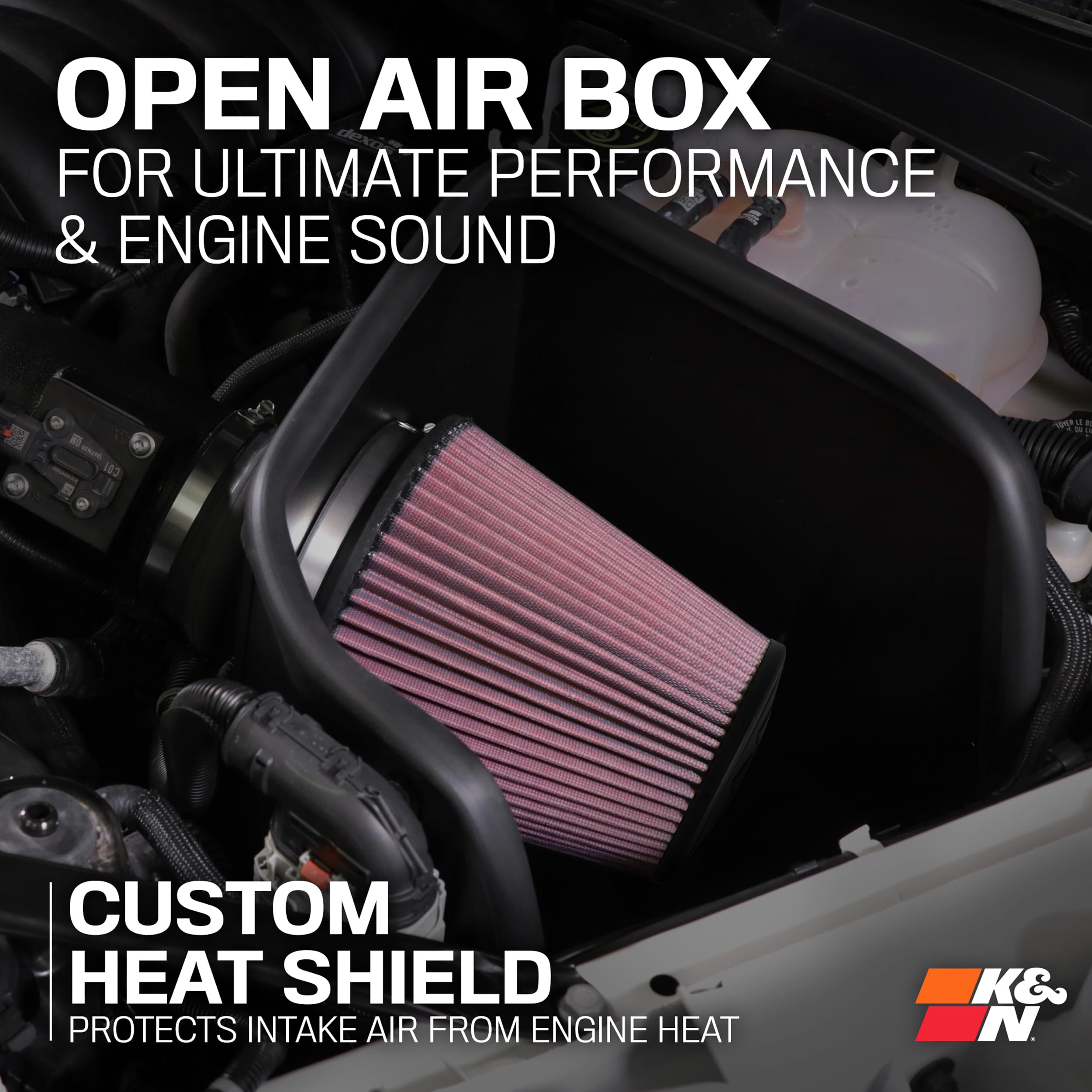 K&N Cold Air Intake System: High-Flow Air Filter, Increase Performance & Towing: Compatible with 1999-2004 Jeep: Grand Cherokee, 57-1513-1 - Image 6