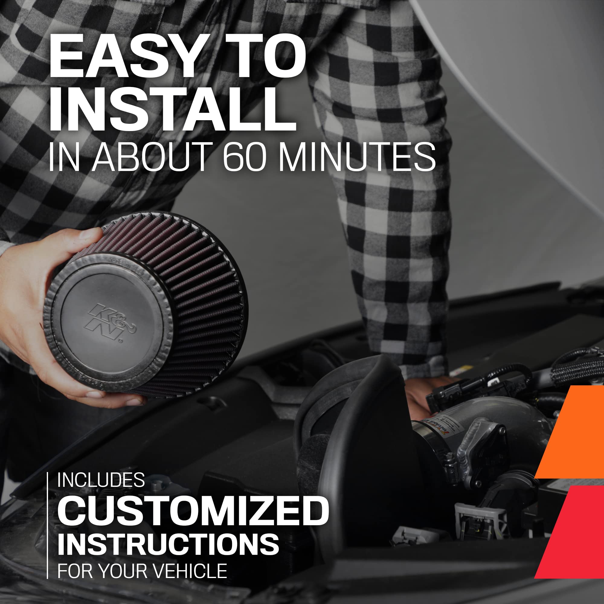 K&N Cold Air Intake System: High-Flow Air Filter, Increase Performance & Acceleration: Compatible with 2023-2025 Acura/Honda: Integra, Accord, Civic, 69-1509TC - Image 11