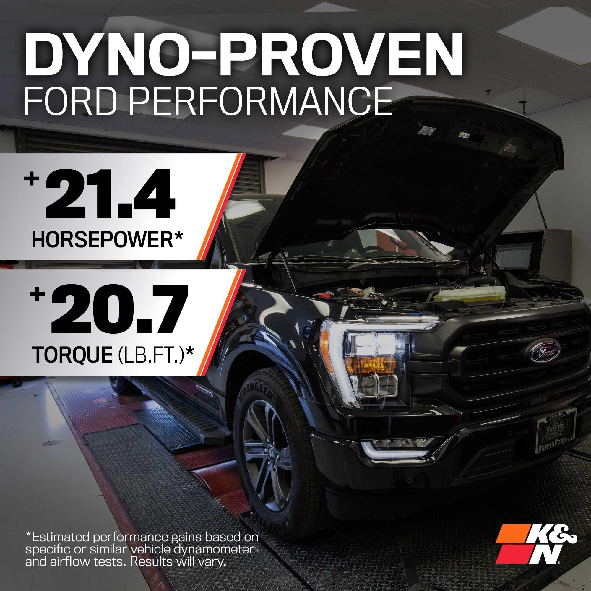 K&N Cold Air Intake System: High-Flow Air Filter, Increase Performance & Towing: Compatible with 2015-2025 FORD Expedition, F150, F150 Raptor, 77-2617KC - Image 3