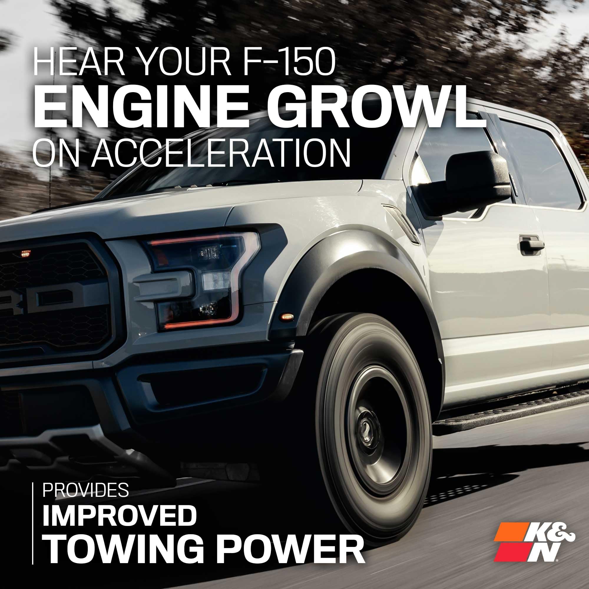 K&N Cold Air Intake System: High-Flow Air Filter, Increase Performance & Towing: Compatible with 2015-2025 FORD Expedition, F150, F150 Raptor, 77-2617KC - Image 8