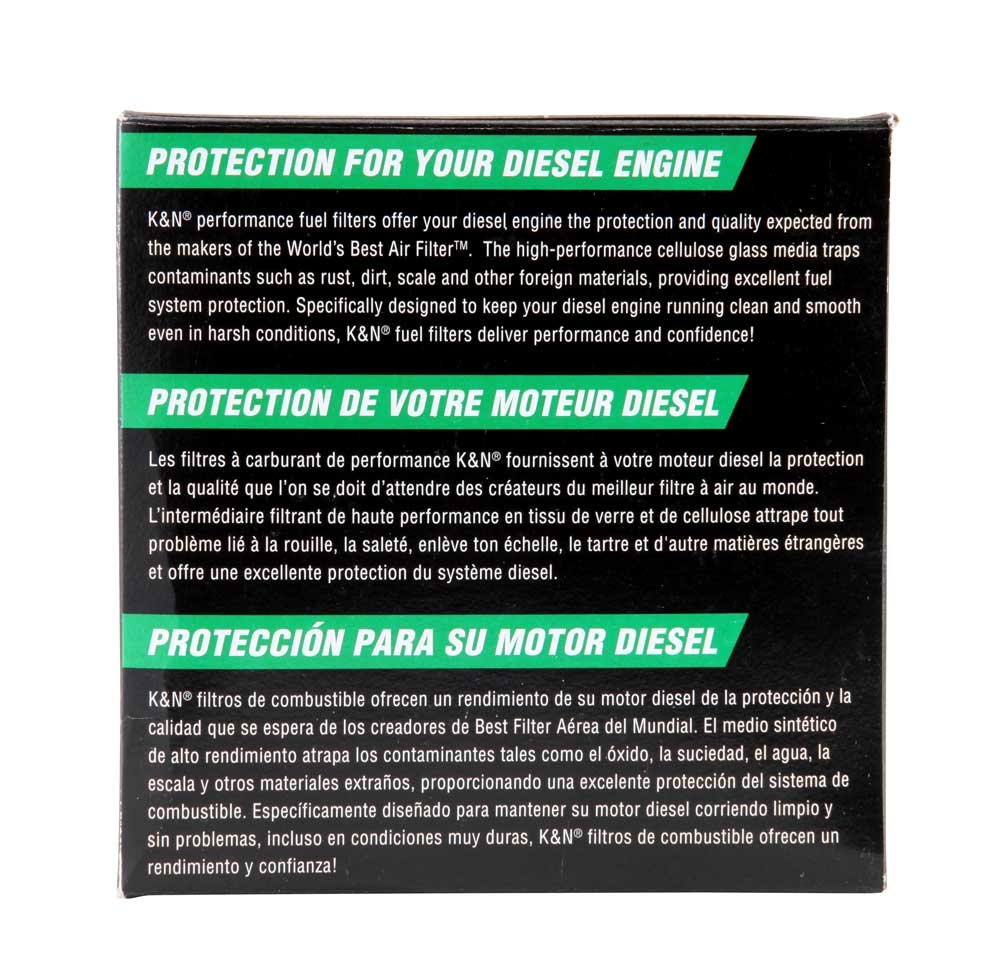 K&N Diesel Fuel Filter: Performance Fuel Filter, Premium Engine Protection, Compatible with 2003-2007 Ford Truck 6.0L Powerstroke Diesel Engines, PF-4100 - Image 7