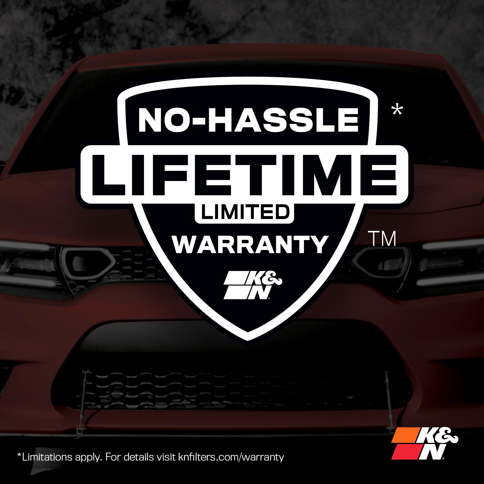 K&N High-Flow Original Lifetime Engine Air Filter: Increase Power: Premium, Washable: Compatible with 2012-2020 Infiniti/Mercedes Benz: (See Product Description for Select Models), 33-2995 - Image 8