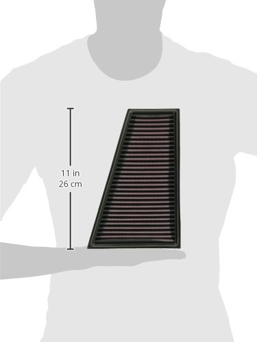 K&N High-Flow Original Lifetime Engine Air Filter: Increase Power: Premium, Washable: Compatible with 2012-2020 Infiniti/Mercedes Benz: (See Product Description for Select Models), 33-2995 - Image 3