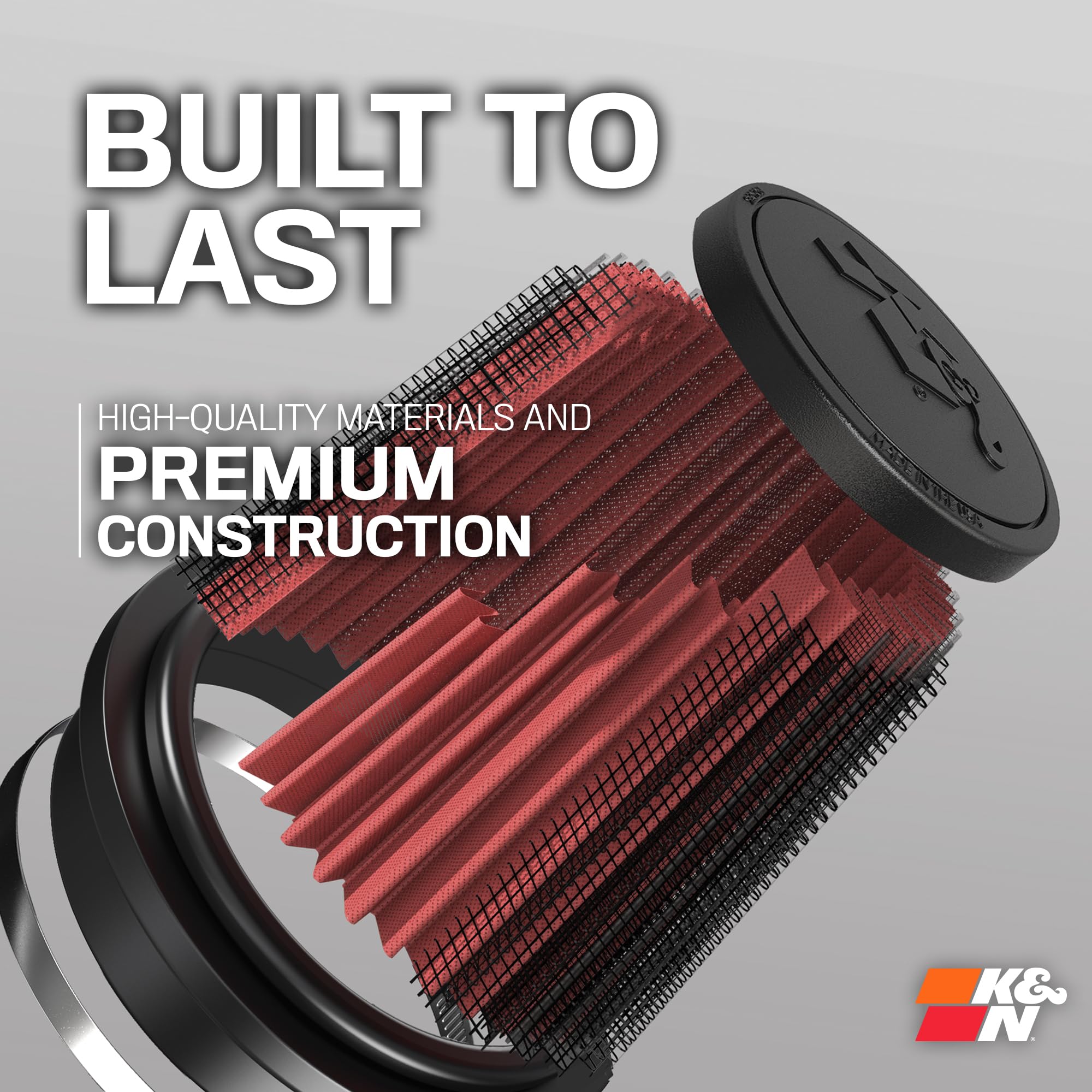 K&N High-Flow Original Lifetime Universal Clamp-On Air Filter: High Performance, Premium, Washable: Flange Diameter: 4 In, Filter Height: 9 In, Flange Length: 1.75 In, Shape: Round Tapered, RE-0870 - Image 5