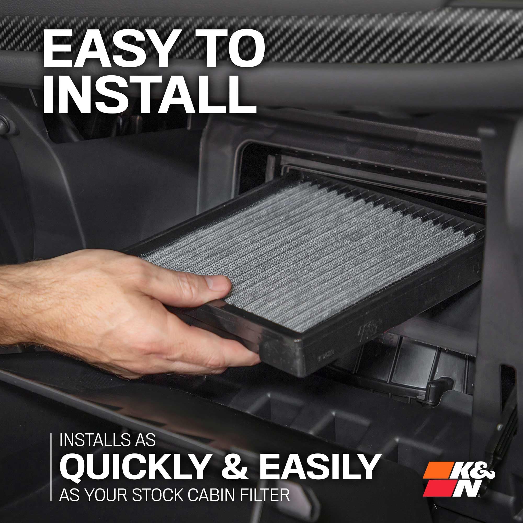 K&N LIFETIME Cabin Air Filter: Premium, Washable, Clean Air for your Cabin: Compatible with 2013-2024 AUDI: A3, Q2, S3, TT, VF2047 - Image 9