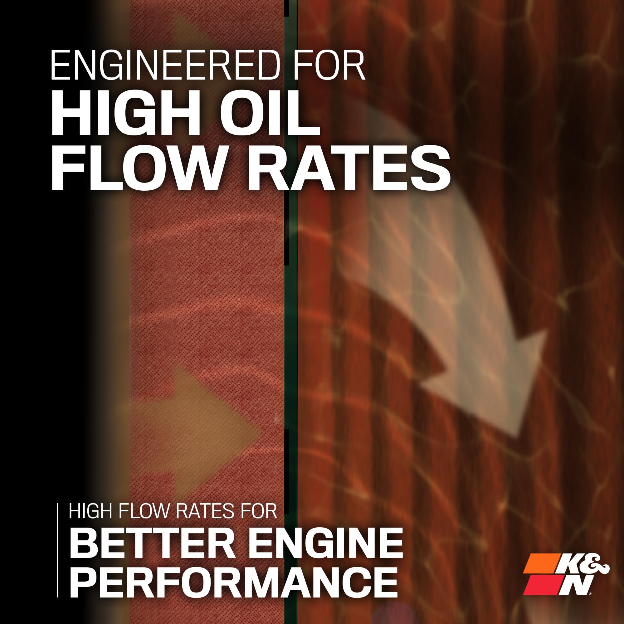 K&N Motorcycle Oil Filter: High Performance, Premium, Designed to be used with Synthetic or Conventional Oils: Fits Select Honda, Kawasaki Motorcycle Models, KN-112 - Image 3