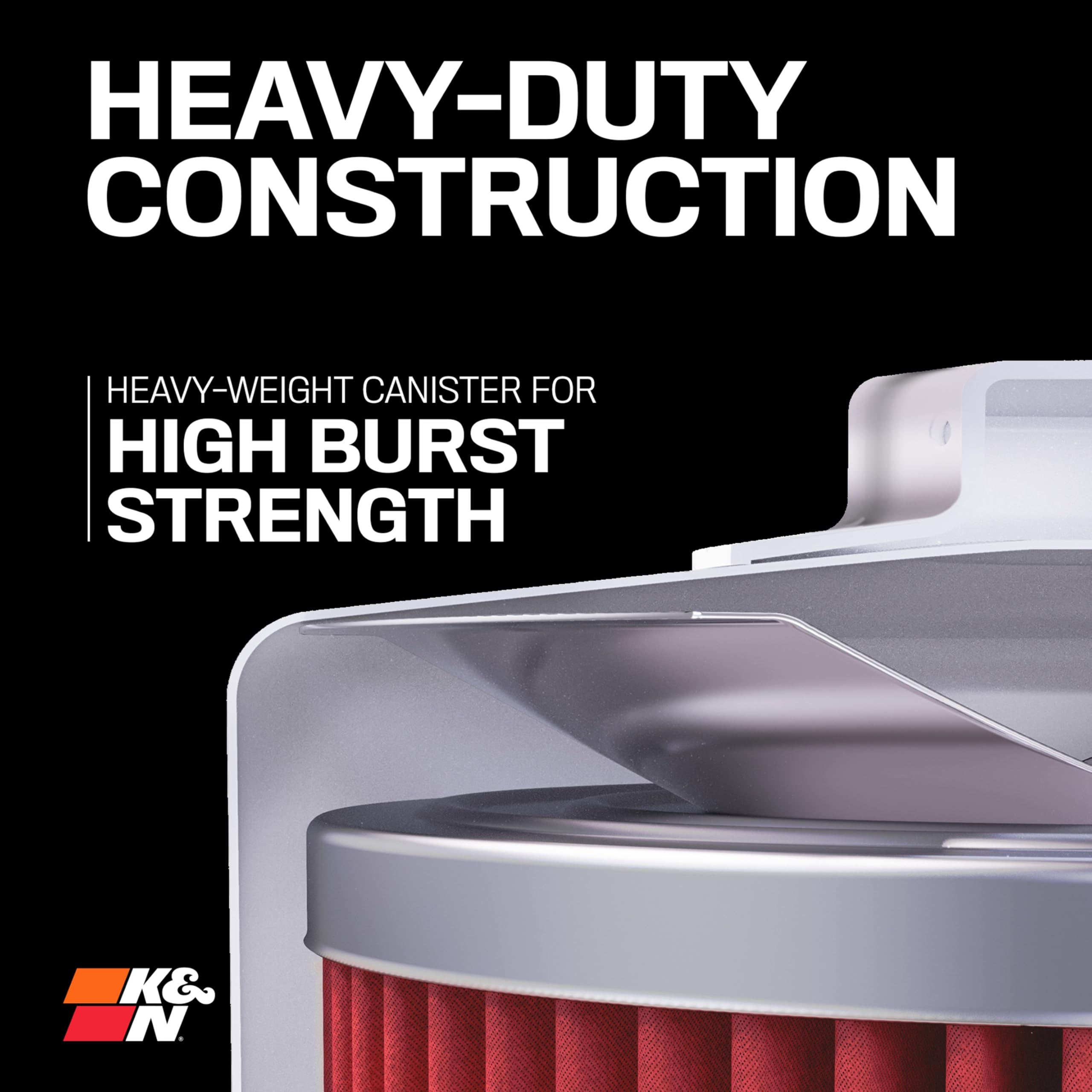 K&N Motorcycle Oil Filter: High Performance, Premium, Designed to be used with Synthetic or Conventional Oils, Wrench Off Nut: Fits Select Honda, Kawasaki, Triumph, Yamaha Motorcycles, KN-204-1 - Image 4