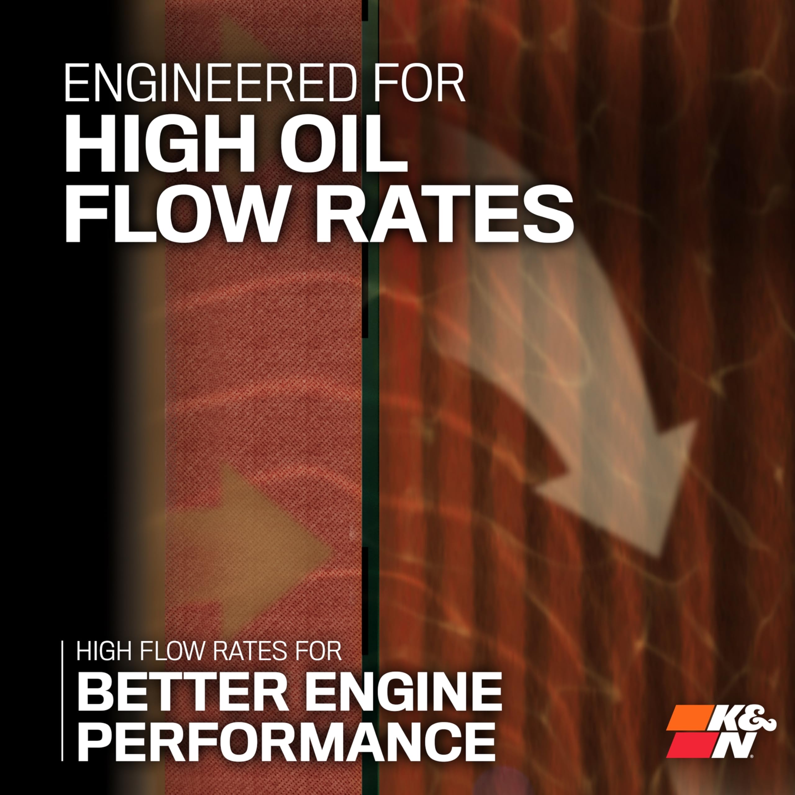 K&N Motorcycle Oil Filter: High Performance, Premium, Designed to be used with Synthetic or Conventional Oils, Wrench Off Nut: Fits Select Honda, Kawasaki, Triumph, Yamaha Motorcycles, KN-204-1 - Image 5