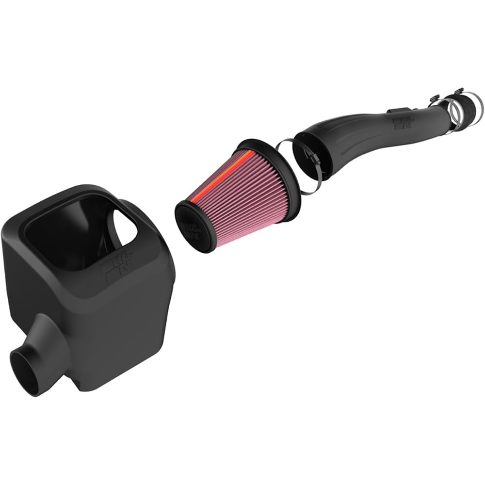 K&N NextGen Cold Air Intake System: High-Flow Cotton Filter: Compatible with 2016-2023 TOYOTA: Tacoma 2016-2023, 50-9039 - Image 4